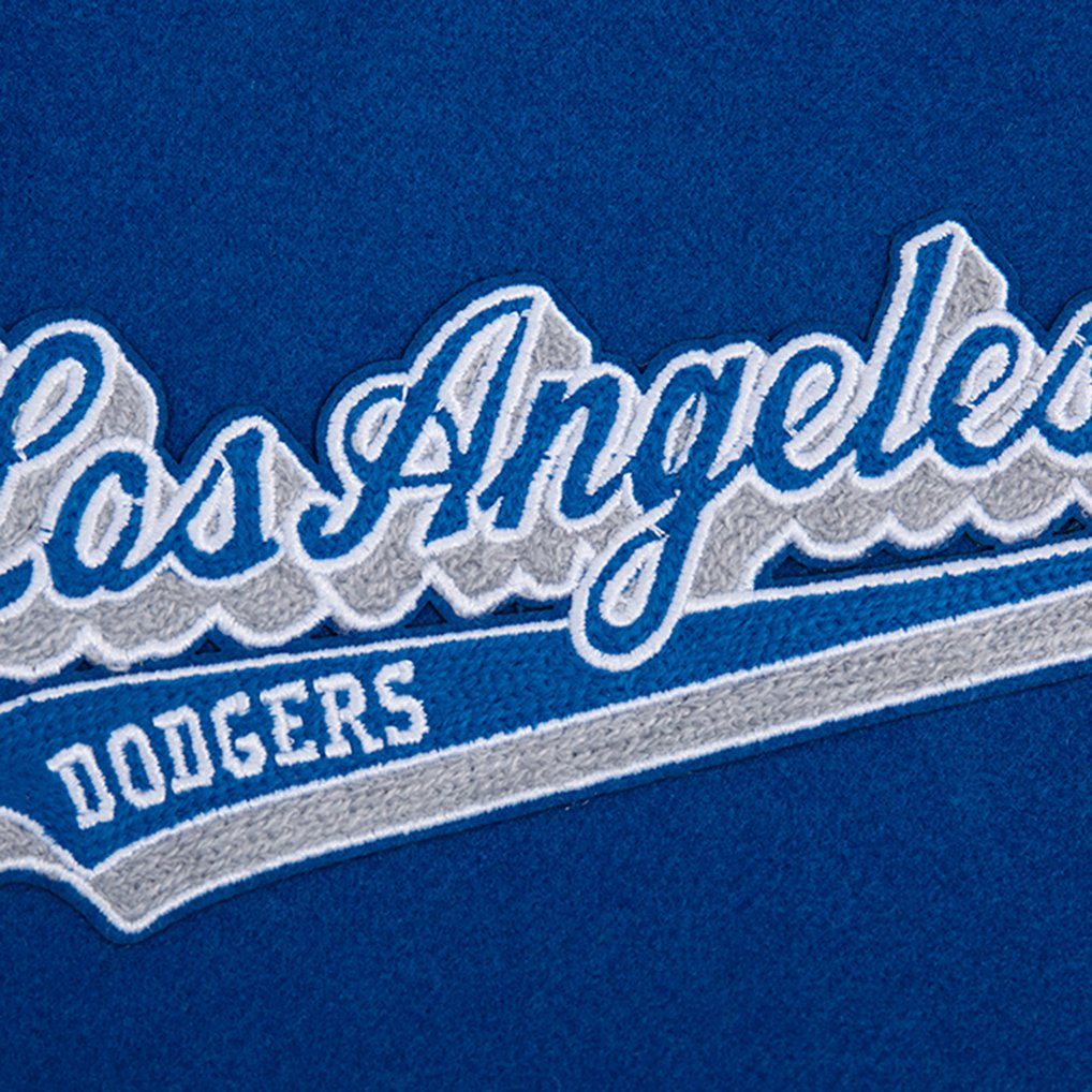 Los Angeles Dodgers Pro Standard Script Tail Wool Full-Zip Varity Jacket - Royal