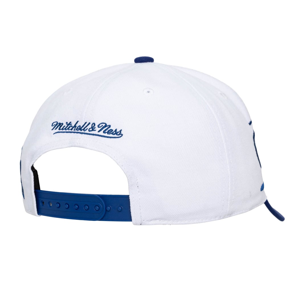 Los Angeles Dodgers Mitchell & Ness Unisex XL Script Pro Crown Adjustable Hat - White/Royal