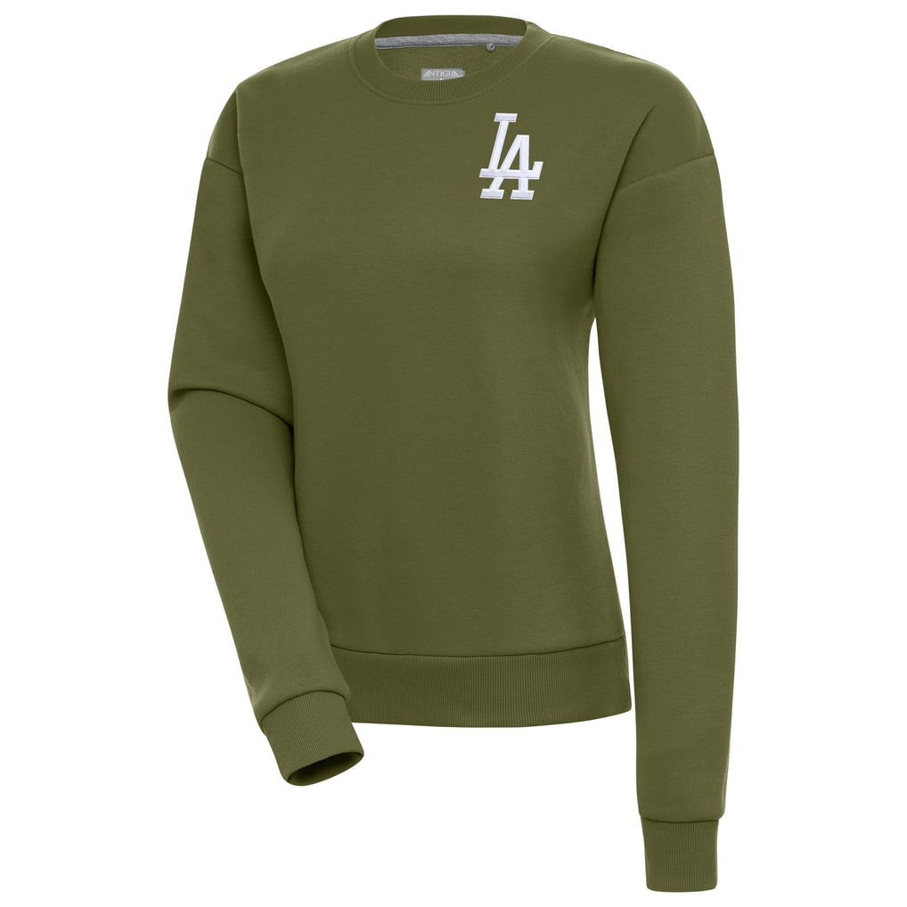 Los Angeles Dodgers Antigua Women's Victory Pullover Sweatshirt - Olive