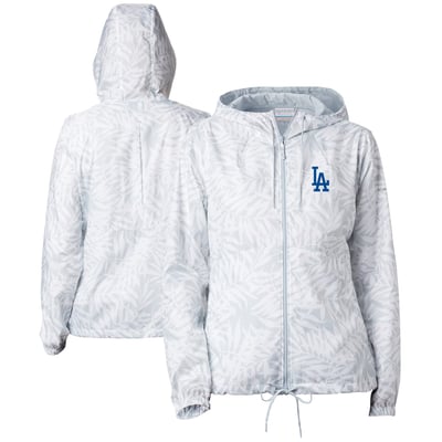 Los Angeles Dodgers Columbia Women's Flash Forward Full-Zip Windbreaker Jacket - White