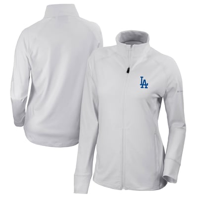  Los Angeles Dodgers Columbia Women's Omni-Wick Greenkeeper Full-Zip Jacket - White