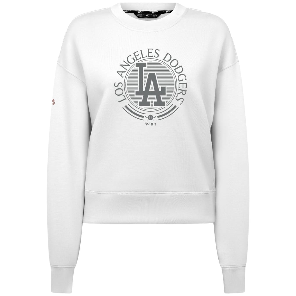 Los Angeles Dodgers Levelwear Women's Sponge Tri-Blend Grain Sweatshirt - White
