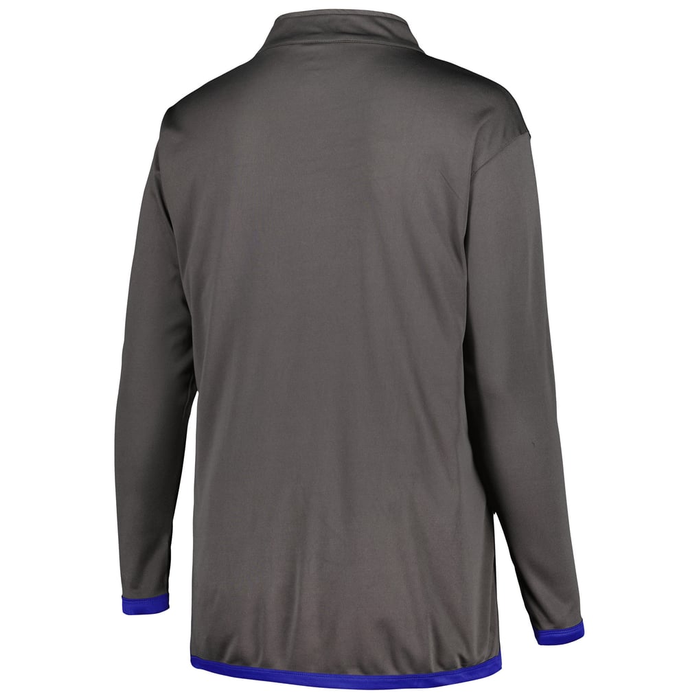 Los Angeles Dodgers Profile Women's Plus Size Quarter-Zip Jacket - Charcoal