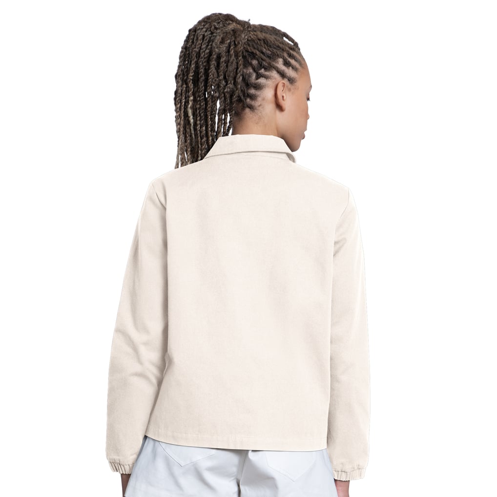  Los Angeles Dodgers Starter Women's Cooperstown First Down Full-Snap Coaches Jacket - Cream