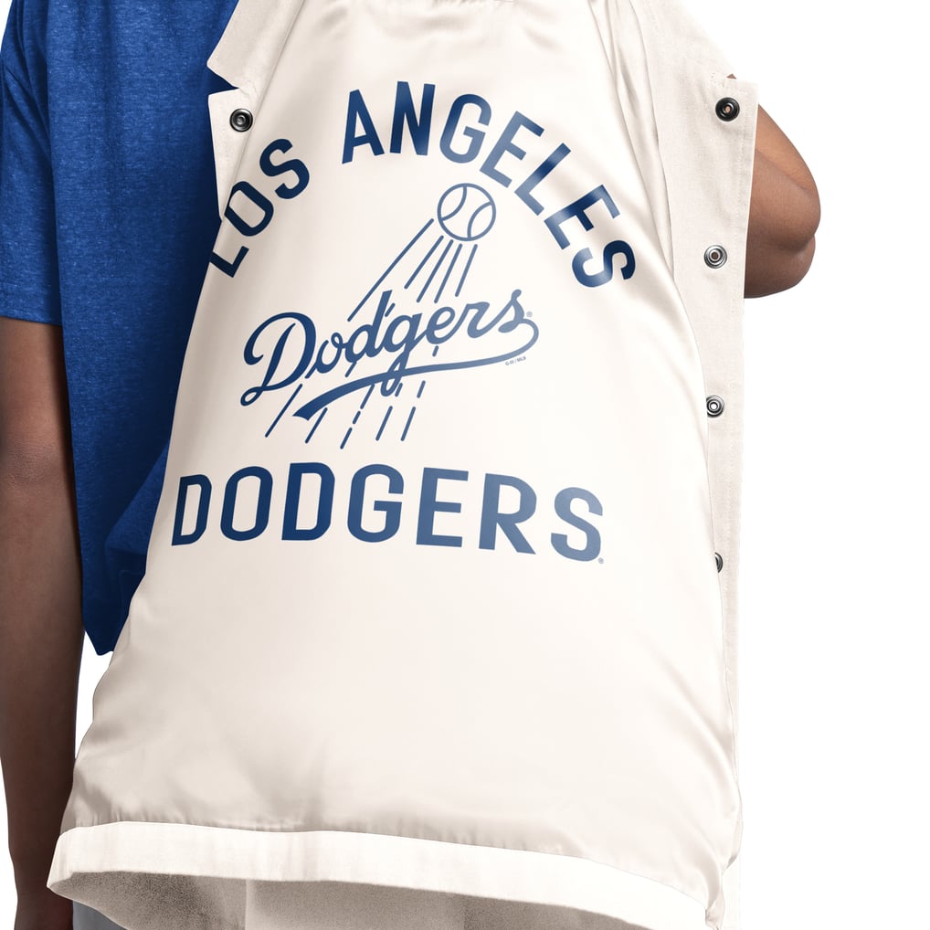  Los Angeles Dodgers Starter Women's Cooperstown First Down Full-Snap Coaches Jacket - Cream