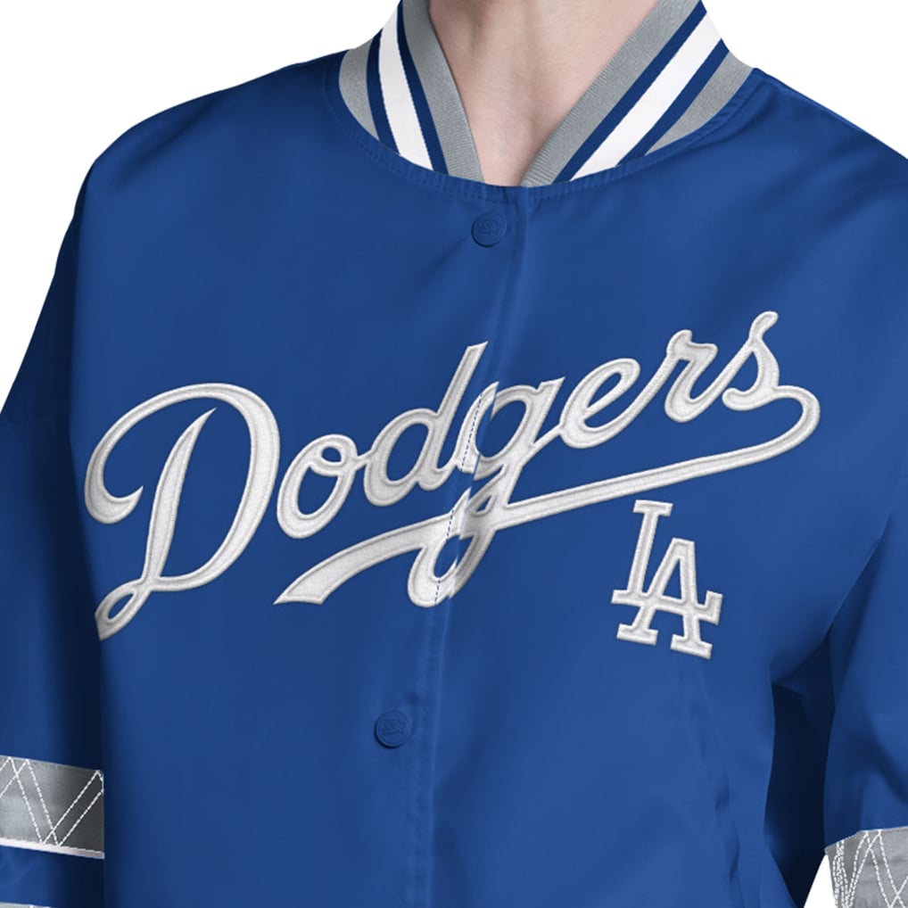  Los Angeles Dodgers Starter Women's Interception Full-Snap Varsity Jacket - Royal