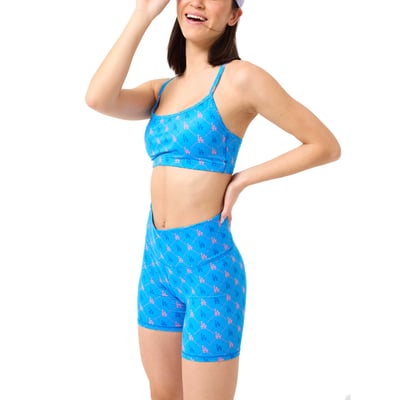 Los Angeles Dodgers Terez Women's TLC Printed Y-Back Sports Bra - Blue