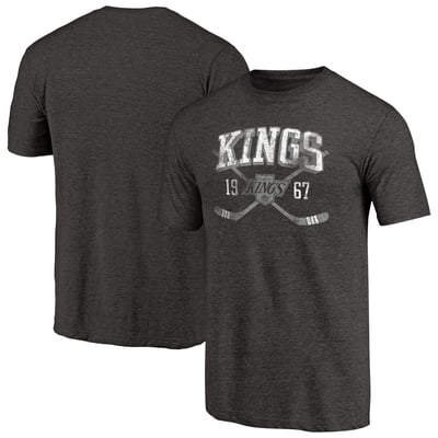 Los Angeles Kings Vintage Collection Line Shift Tri-Blend T-Shirt - Black