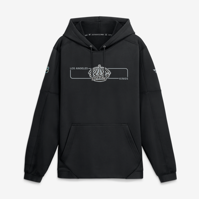 Los Angeles Kings Fanatics Authentic Pro Rink Fleece Pullover Hoodie - Black