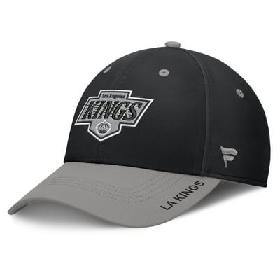 Los Angeles Kings Fanatics Authentic Pro Rink Stretch Hat - Black/Gray