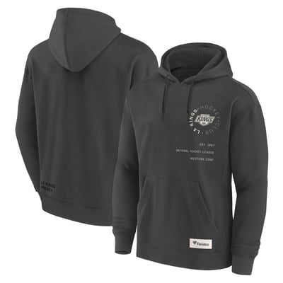 Los Angeles Kings Fanatics Future Ground Info Pullover Hoodie - Charcoal