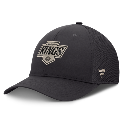 Los Angeles Kings Fanatics Road Meshback Stretch Hat - Charcoal