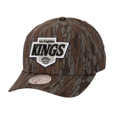 Los Angeles Kings Mitchell & Ness Hidden Camo Pro Crown Adjustable Hat - Camo