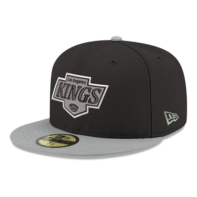  Los Angeles Kings New Era Core Logo Two-Tone 59FIFTY Fitted Hat - Black