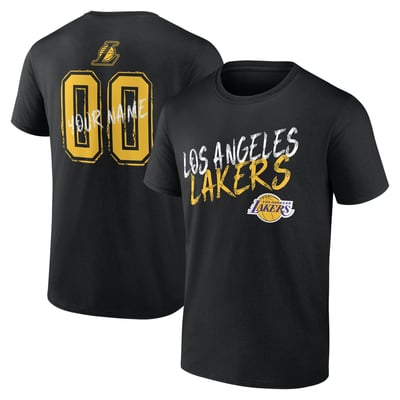 Los Angeles Lakers Hustle Custom T-Shirt - Black