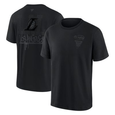 Los Angeles Lakers Fanatics Blackout Heavyweight T-Shirt