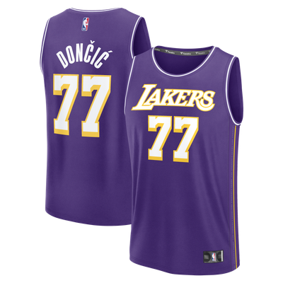 Luka Dončić Los Angeles Lakers Fanatics Fast Break Jersey - Statement Edition - Purple