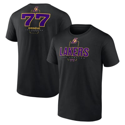 Luka Dončić Los Angeles Lakers Behind the Back Name & Number T-Shirt - Black