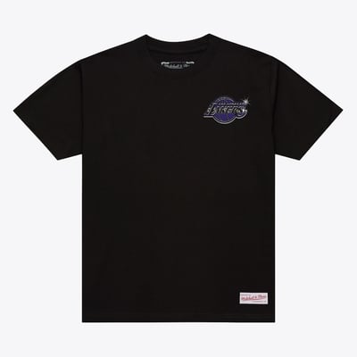 Los Angeles Lakers Mitchell & Ness Airbrush T-Shirt - Black