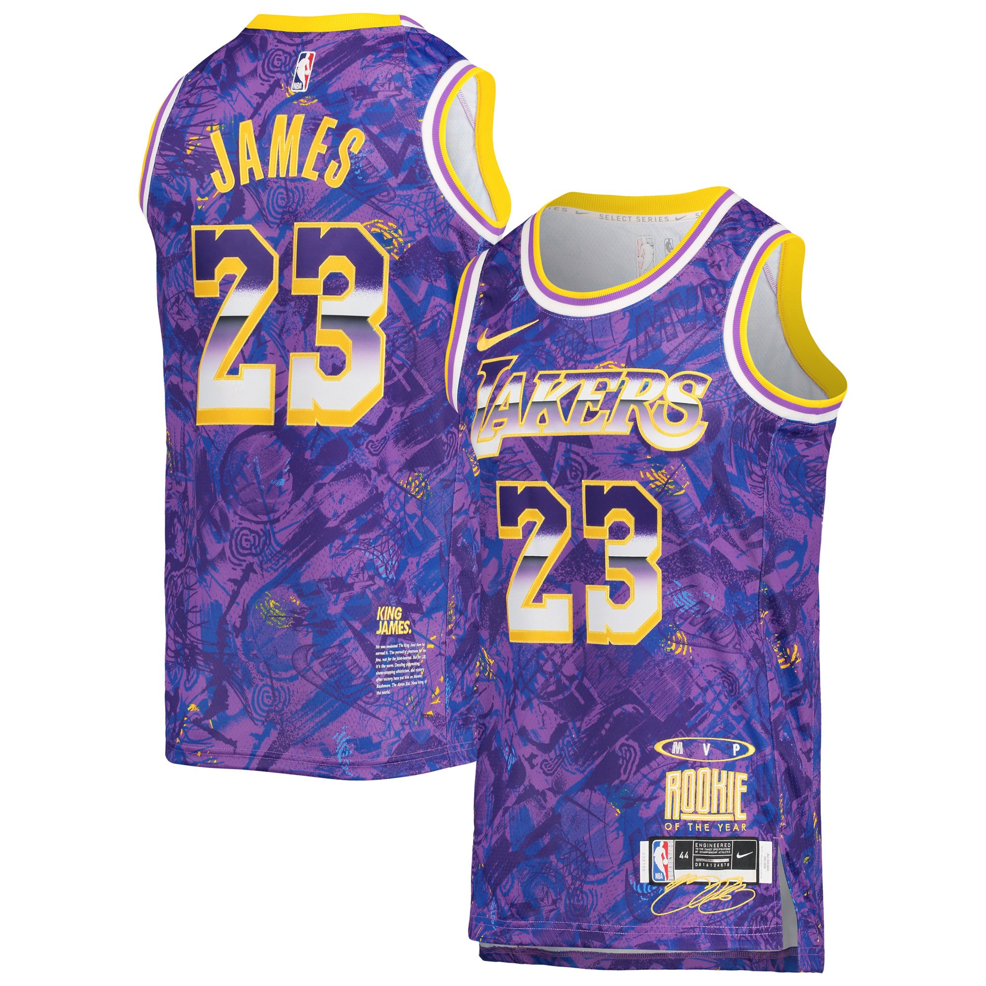 LeBron James Los Angeles Lakers Nike Select Series MVP Swingman