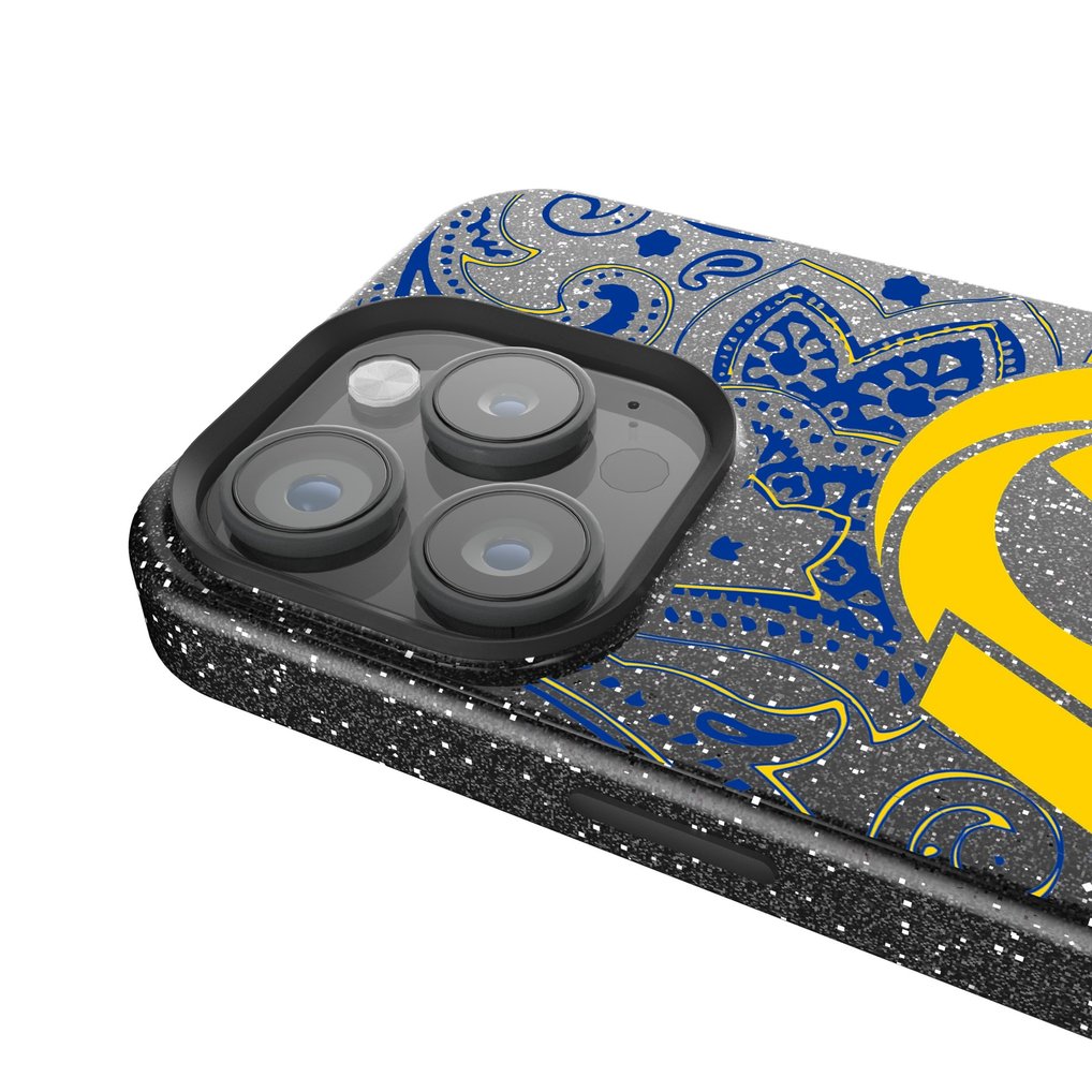 Los Angeles Rams Keyscaper Paisley Bling iPhone Case