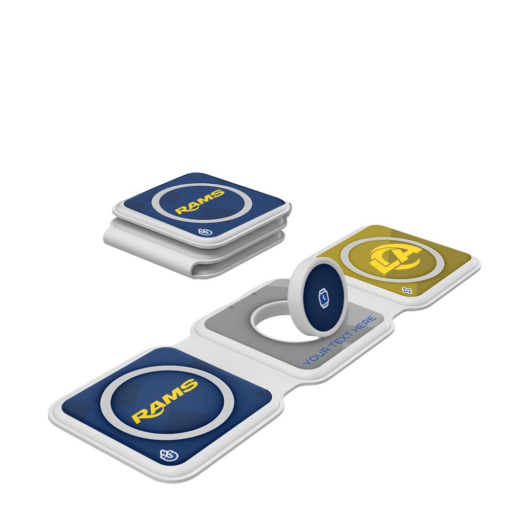 Los Angeles Rams Keyscaper Personalized 3-in-1 Foldable Charger