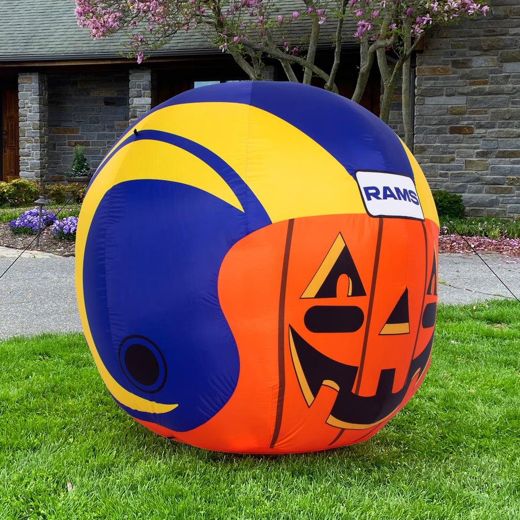 Los Angeles Rams 4' Inflatable Jack-O'-Helmet