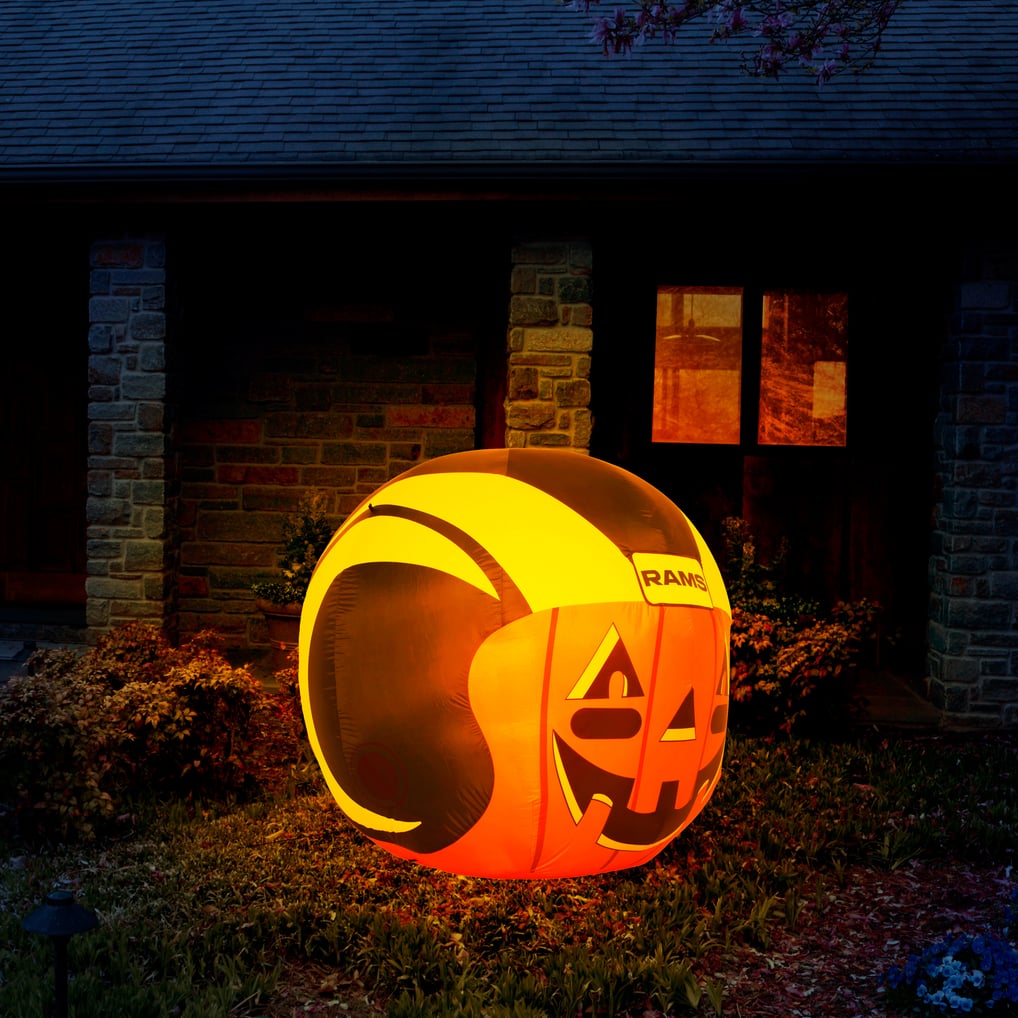Los Angeles Rams 4' Inflatable Jack-O'-Helmet