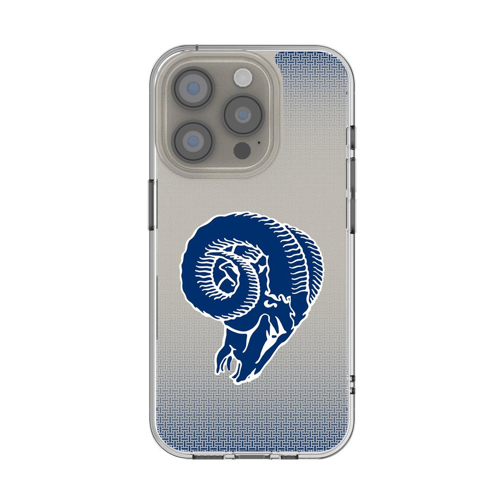 Los Angeles Rams Linen Logo iPhone Clear Case