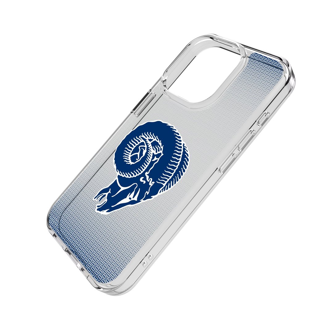 Los Angeles Rams Linen Logo iPhone Clear Case