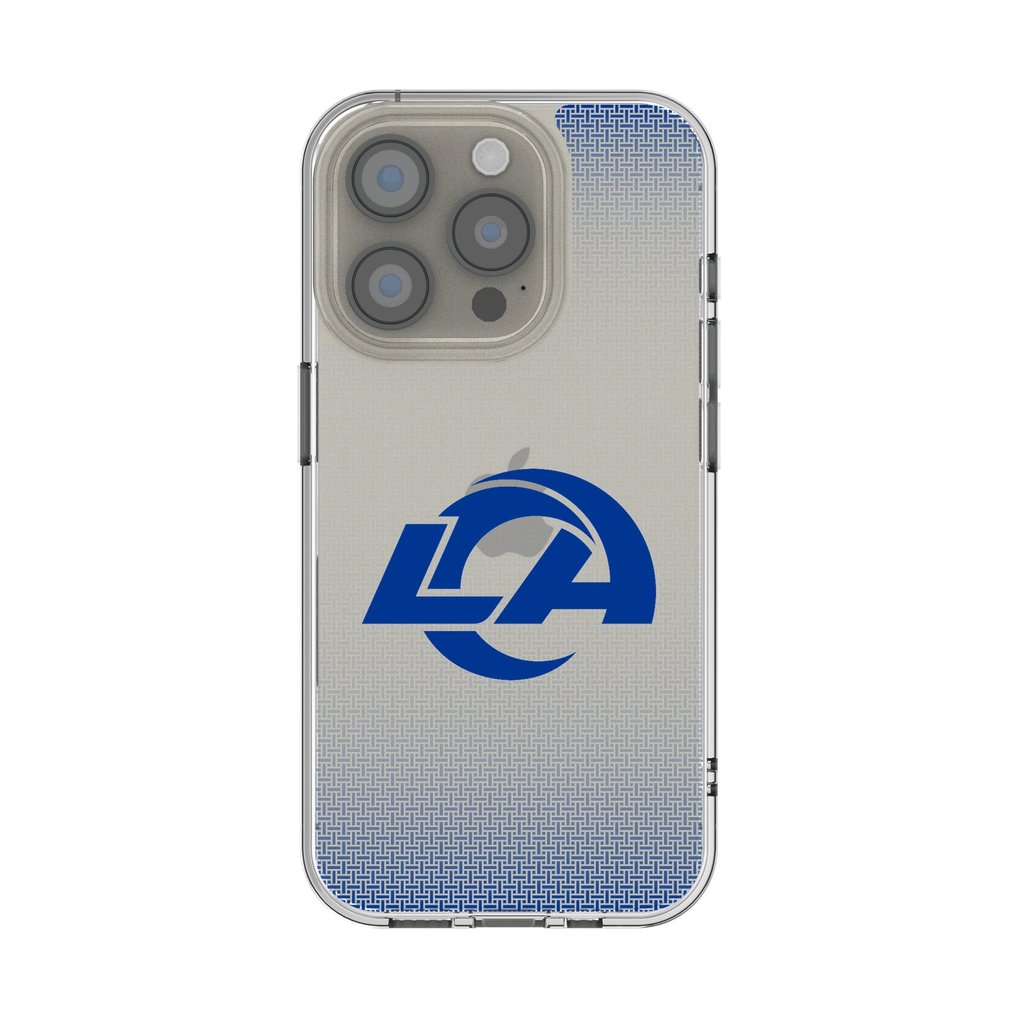 Los Angeles Rams Linen Logo iPhone Clear Case