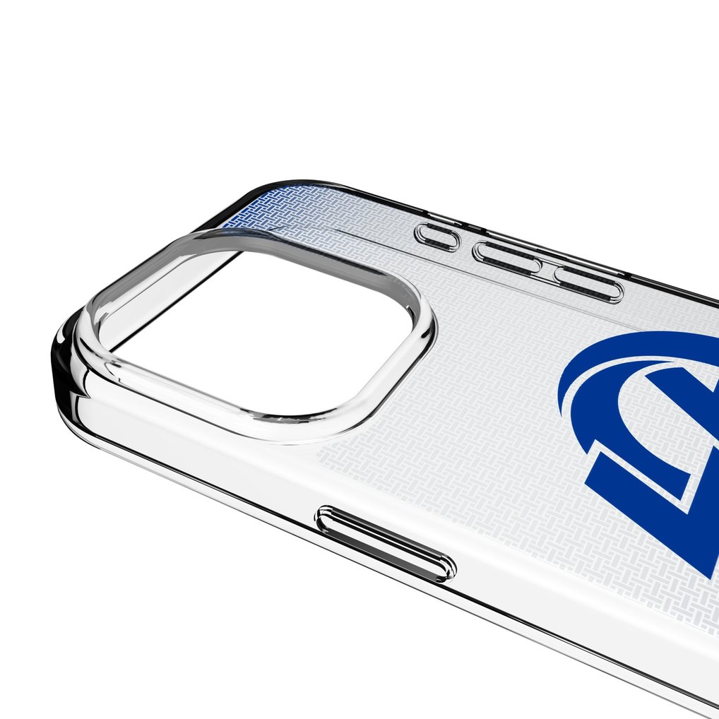 Los Angeles Rams Linen Logo iPhone Clear Case