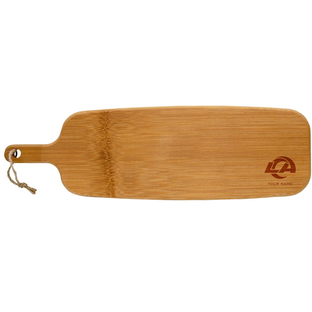 Los Angeles Rams Personalized Bamboo Paddle Serving Board