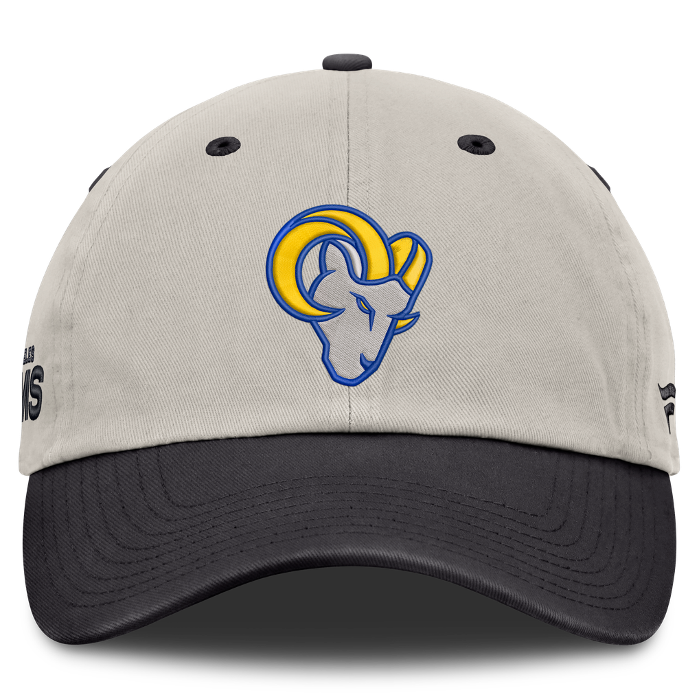 Los Angeles Rams Fanatics Frame Adjustable Hat - Beige/Charcoal