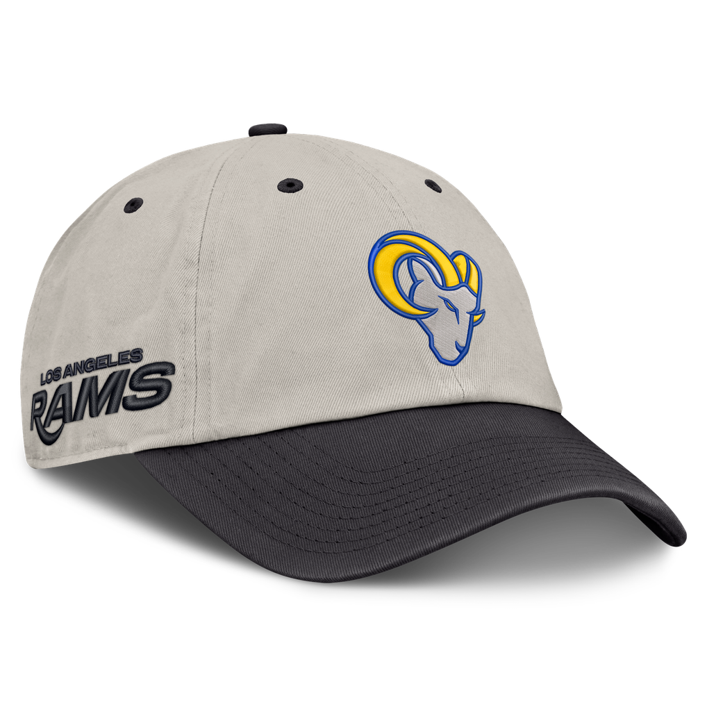 Los Angeles Rams Fanatics Frame Adjustable Hat - Beige/Charcoal