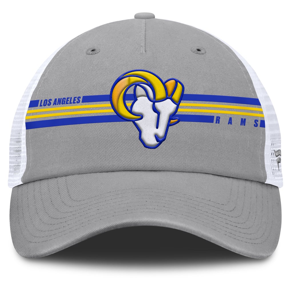  Los Angeles Rams Fanatics Singleback Trucker Adjustable Hat - Gray