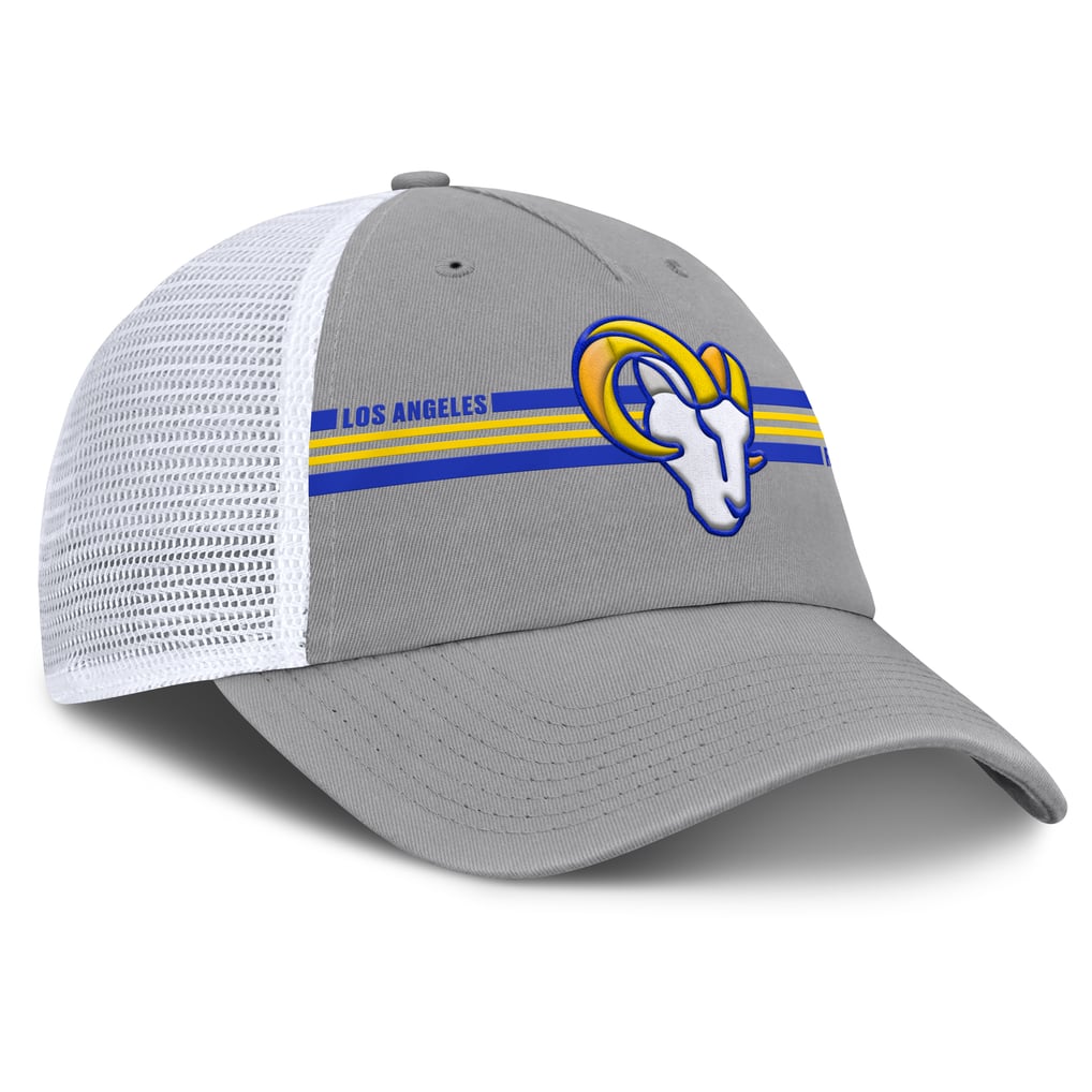  Los Angeles Rams Fanatics Singleback Trucker Adjustable Hat - Gray