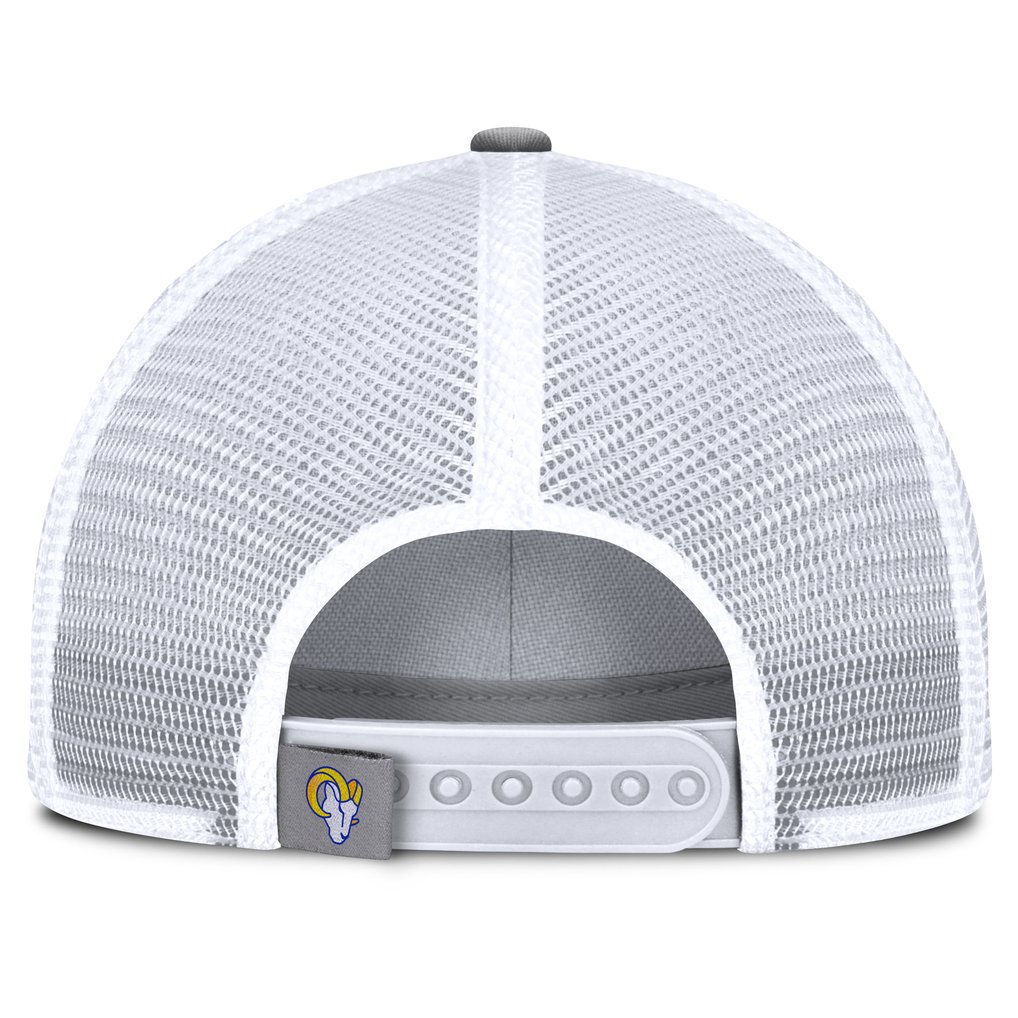  Los Angeles Rams Fanatics Singleback Trucker Adjustable Hat - Gray