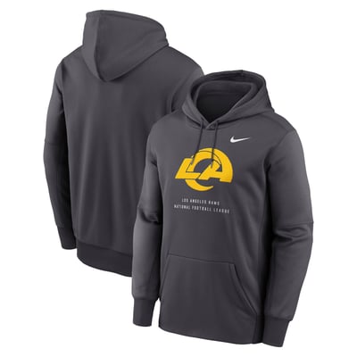 Los Angeles Rams Nike Toss Sweep Therma-FIT Hoodie - Charcoal