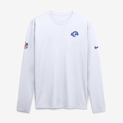 Los Angeles Rams Nike Fearsome White Legend Small Logo Dri-FIT Long Sleeve T-Shirt