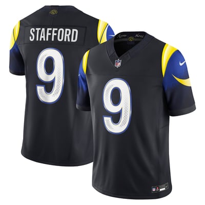 Matthew Stafford Los Angeles Rams Nike 2025 Rivalries Collection Stitched Limited Jersey - Midnight Blue