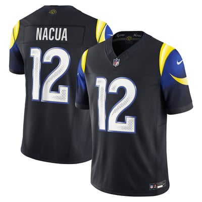 Puka Nacua Los Angeles Rams Nike 2025 Rivalries Collection Stitched Limited Jersey - Midnight Blue