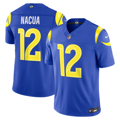Puka Nacua Los Angeles Rams Nike Team Vapor F.U.S.E. Stitched Limited Jersey - Royal