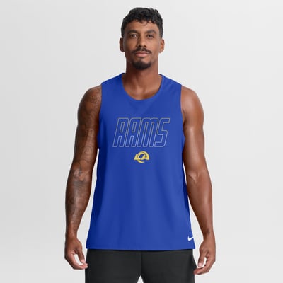 Los Angeles Rams Nike Kickoff Miler Dri-FIT Tank​ Top - Royal
