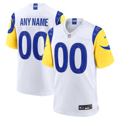 Los Angeles Rams Nike Custom Game Jersey - White
