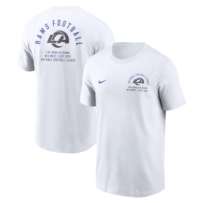 Los Angeles Rams Nike Split Logo T-Shirt - White