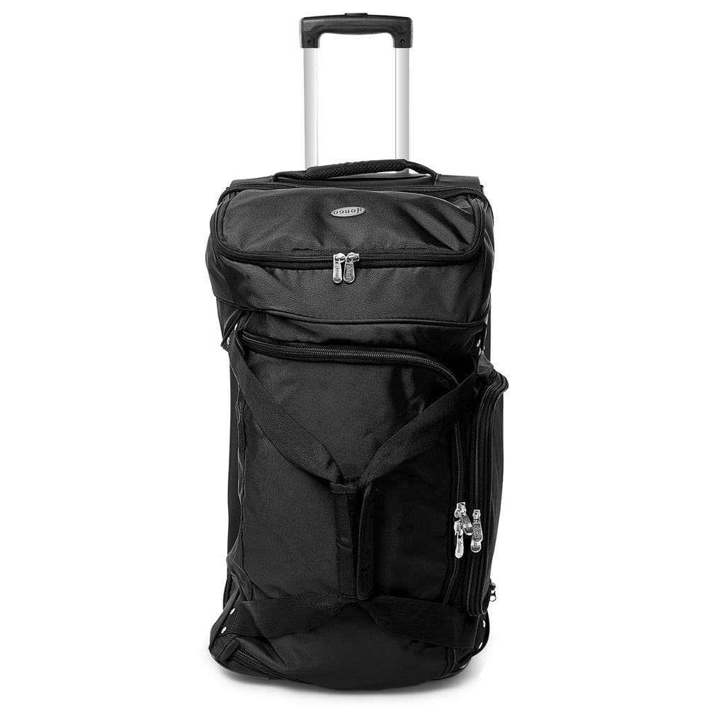 Los Angeles Rams MOJO 27'' 2-Wheel Drop Bottom Rolling Duffel Bag - Black