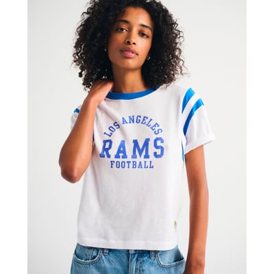 Los Angeles Rams Abercrombie & Fitch Women's Varsity T-Shirt - White