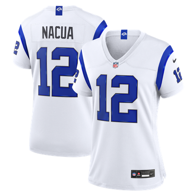 Puka Nacua Los Angeles Rams Nike Women's Fearsome White Game Jersey
