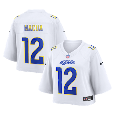 Puka Nacua Los Angeles Rams Nike Women's Cropped Fashion Game Jersey - White
